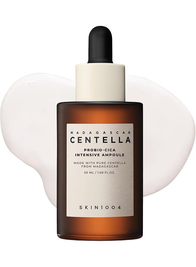 SKIN1004 Madagascar Centella Asiatica Ampoule Facial Serum 100% Centella Asiatica Extract for Soothing Sensitive and Acne-Prone Skin Probio-Cica Ampoule Brown 50ml - Image 1