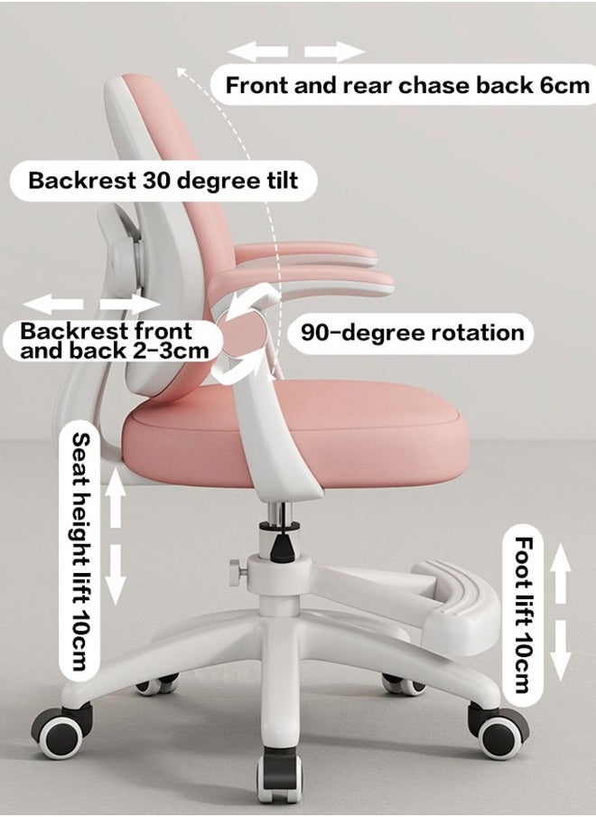 Generic - Ergonomic Office Chair, Comfort Swivel Home Office Task Chair, Breathable Mesh Desk Chair, Lumbar Support Computer Chair with Flip-up Arms and Adjustable Height - Image 1