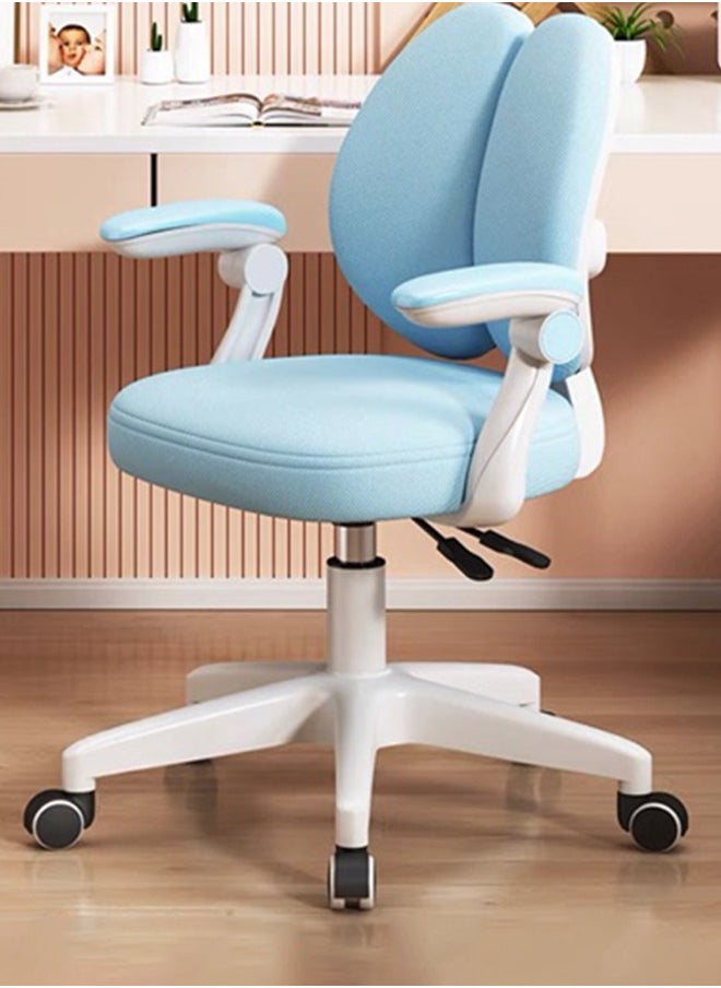 Generic - Ergonomic Office Chair, Comfort Swivel Home Office Task Chair, Breathable Mesh Desk Chair, Lumbar Support Computer Chair with Flip-up Arms and Adjustable Height - Image 1