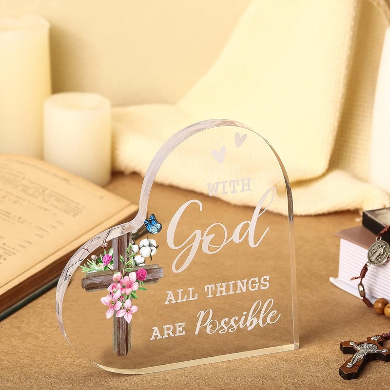 Yulejo Inspirational Acrylic Scripture Decor - Image 2