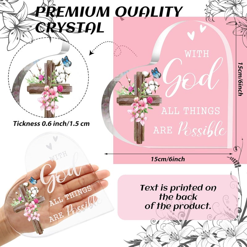 Yulejo Inspirational Acrylic Scripture Decor - Image 3