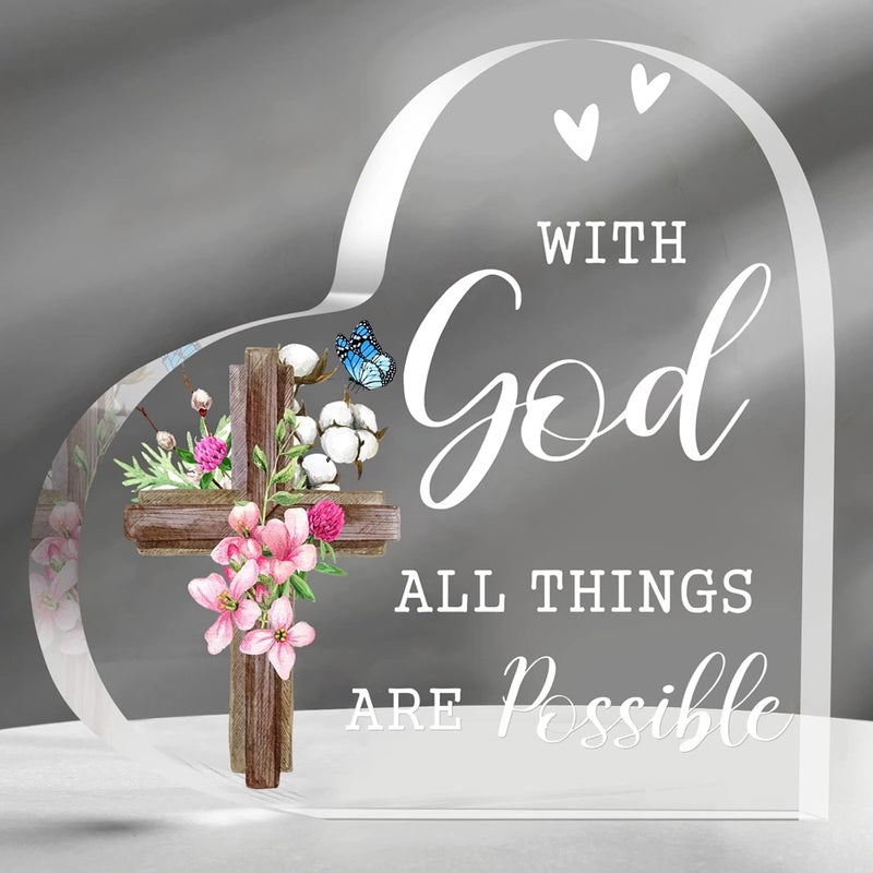 Yulejo Inspirational Acrylic Scripture Decor - Image 1