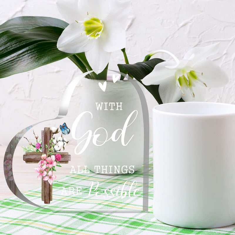 Yulejo Inspirational Acrylic Scripture Decor - Image 5