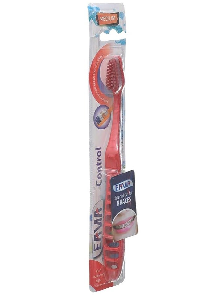 eama Soft Manual Toothbrush (Multicolor) - Image 3