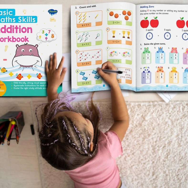Pan Home Basic Maths Skills Addition Workbook - Multi - Image 1