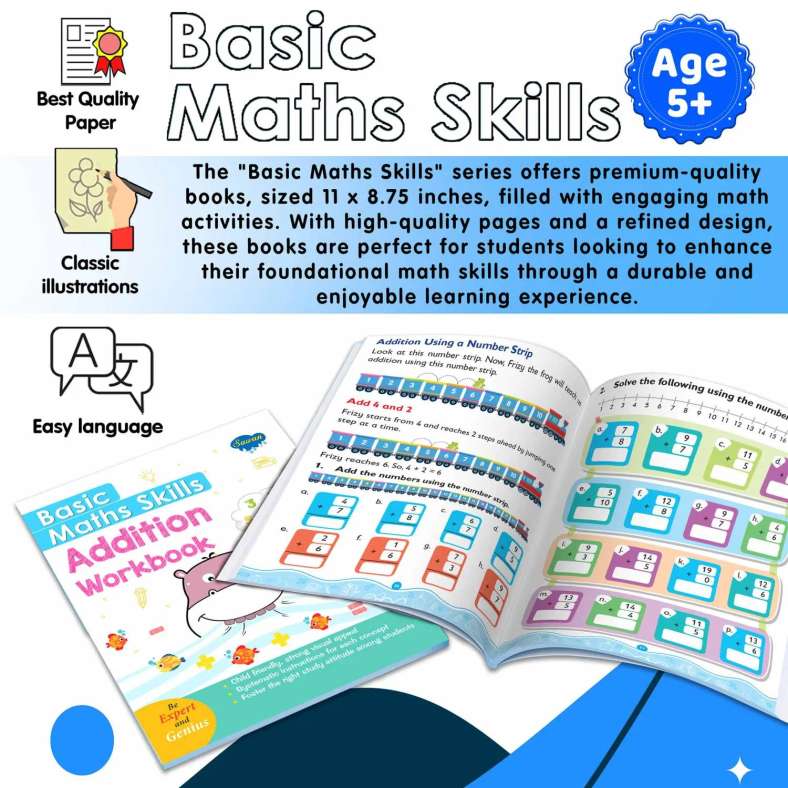 Pan Home Basic Maths Skills Addition Workbook - Multi - Image 3