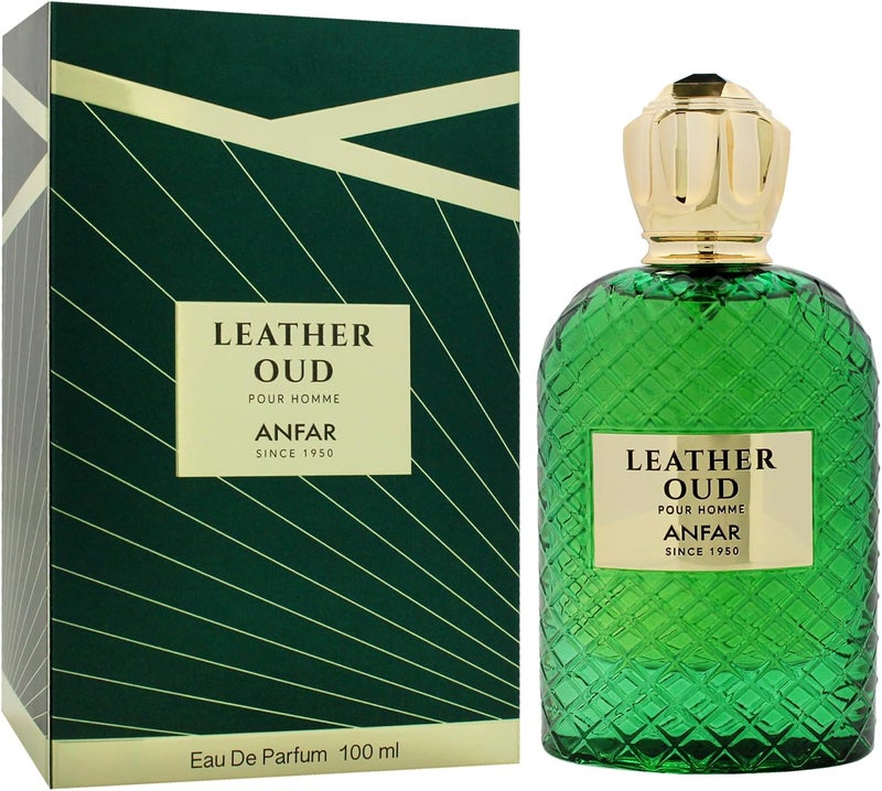 Anfar Leather Oud Eau de Parfum for Men - 3.4 oz - Image 3