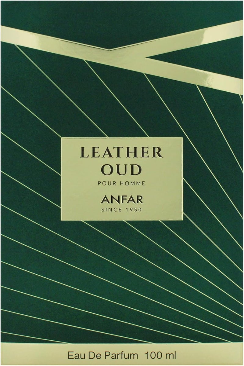 Anfar Leather Oud Eau de Parfum for Men - 3.4 oz - Image 5