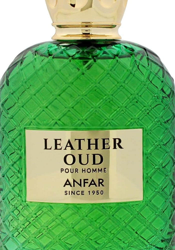 Anfar Leather Oud Eau de Parfum for Men - 3.4 oz - Image 2