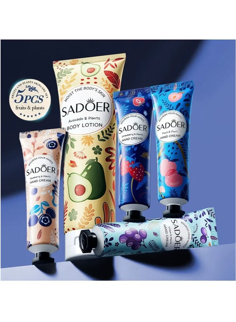 SADOER Autumn and Winter Body Lotion Fruit Plant Hand Cream Set  - Image 4