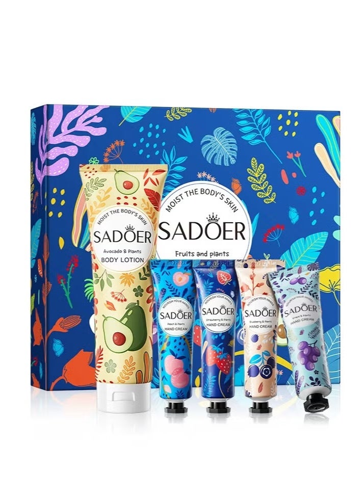 SADOER Autumn and Winter Body Lotion Fruit Plant Hand Cream Set  - Image 1