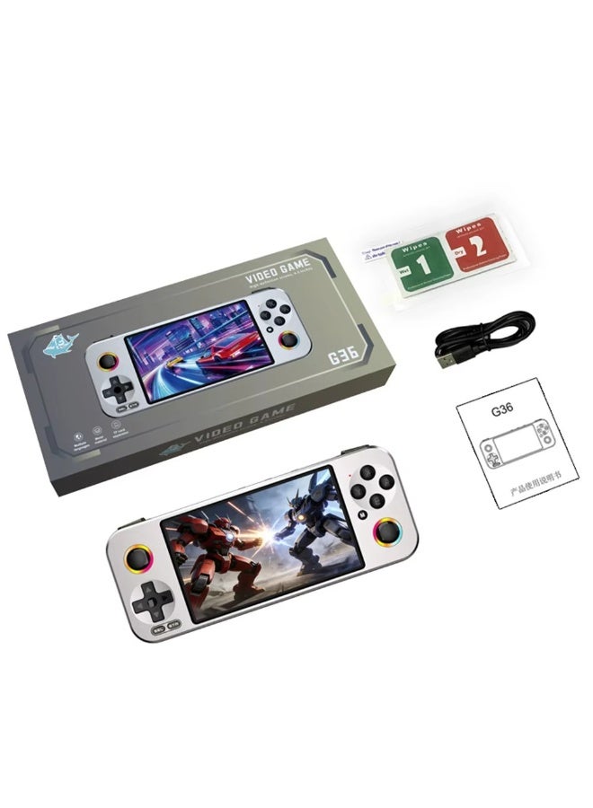 G36 4.5" IPS Display Metal Retro Handheld Game Console 15000 Games RGB Lighting Pocket Video Game Player for High-end Gamers - Image 1