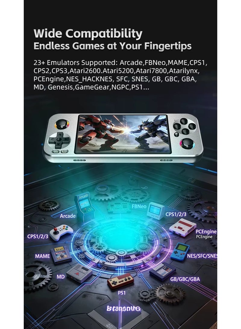 G36 4.5" IPS Display Metal Retro Handheld Game Console 15000 Games RGB Lighting Pocket Video Game Player for High-end Gamers - Image 3