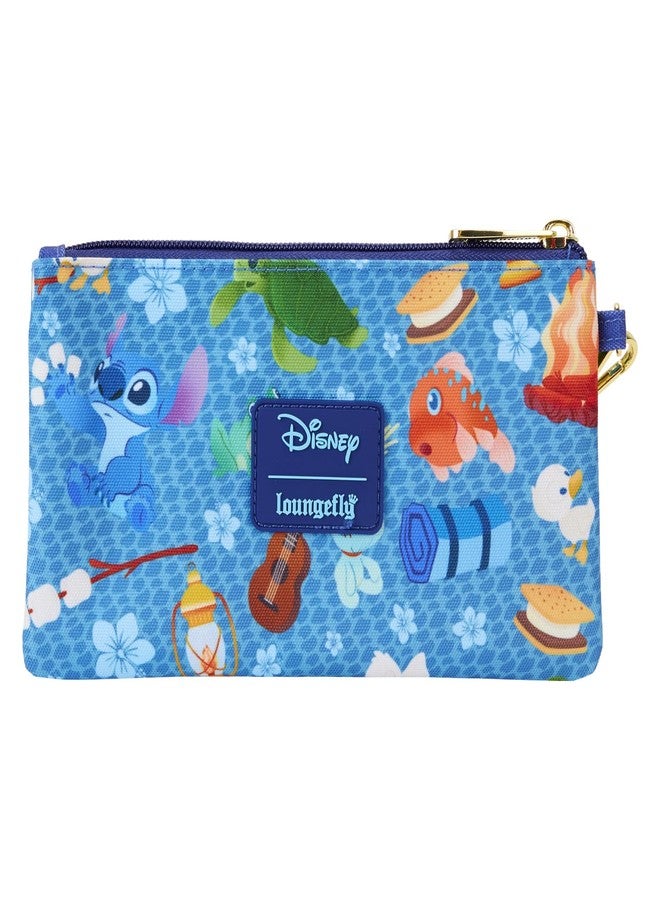 Loungefly Disney Stitch Camping Cuties AOP Nylon Wristlet - Image 3