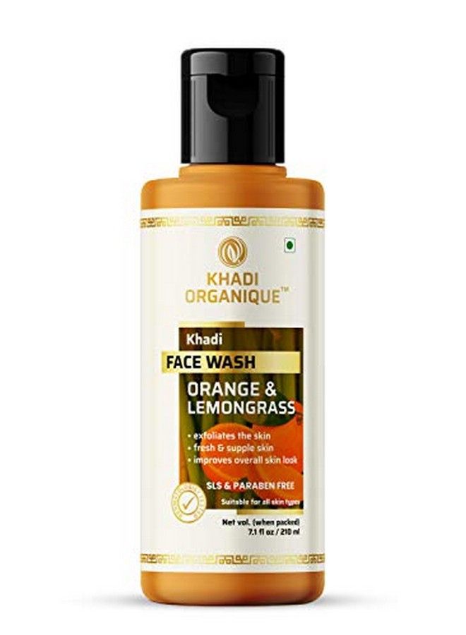 Khadi ORGANIQUE Orange & Lemongrass Natural Face Wash Sls & Paraben Free Pack Of 1 - Image 2