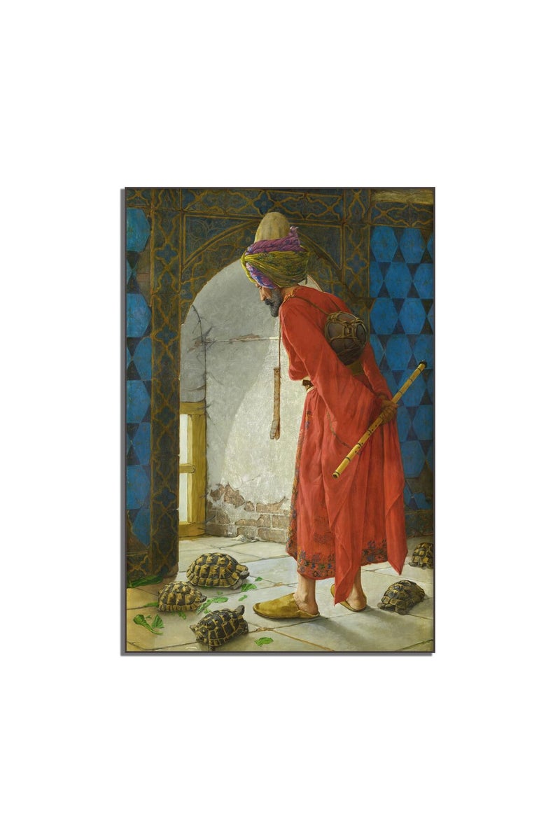 Okra Osman Hamdi Bey Poster - The Tortoise Trainer Canvas Wall Art - Image 1