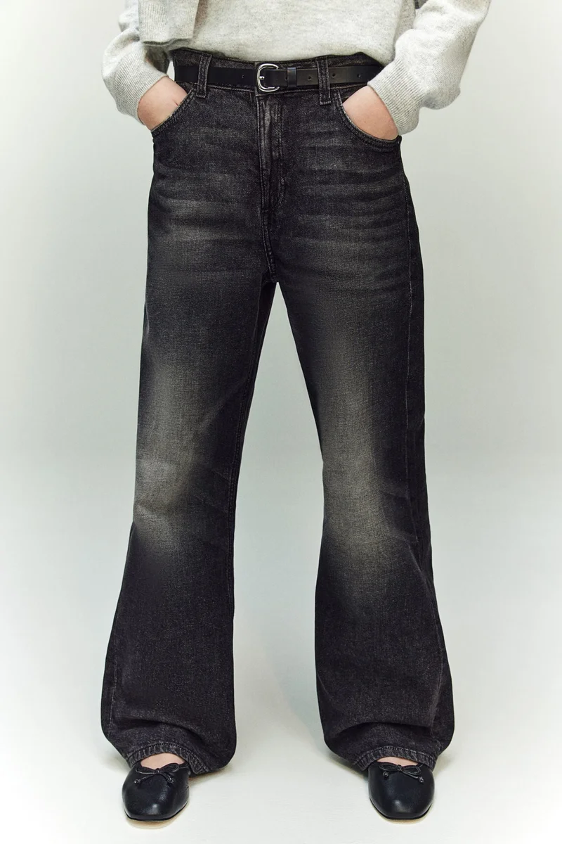 H&M Baggy Fit Bootcut Leg Jeans