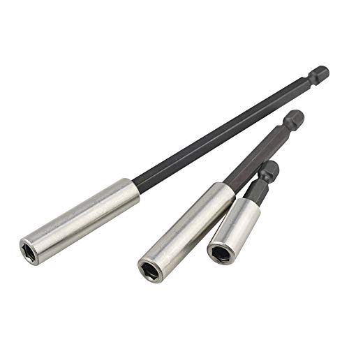 KAIFNT K405 Magnetic Bit Holder with Retaining Ring, 2, 4, 6-inch Extensions, 3-Piece - Image 1