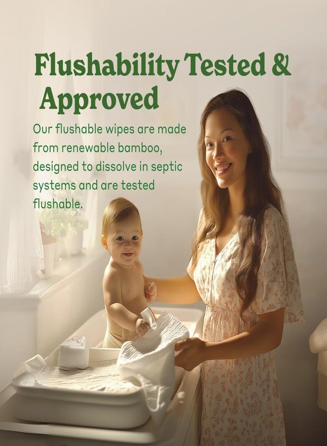 CABOO مناديل كابو الخالية من الأشجار القابلة للشطف، معتمدة للشطف، آمنة للصرف الصحي، قابلة للتحلل، خالية من المواد الكيميائية، مناديل غير معطرة للبالغين مصنوعة من فسكوز البامبو القابل للتجديد (عبوة من 3، إجمالي 180)  - Image 3