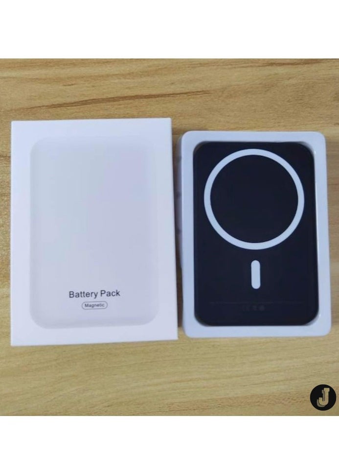 JAJEEK - "MagSafe Power Bank 5000mAh – Wireless Portable Charger for iPhone 15/14/13/12 (Black)" - Image 1