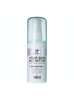 IT COSMETICS IT Cosmetics Your Skin But Better Setting Spray+ - Protects Makeup, Controls Shine, Provides Hydration - 16-Hour Hold - With Hyaluronic Acid, Coconut Water & Aloe Vera - 3.4 fl oz  - Image 1