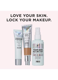 IT COSMETICS IT Cosmetics Your Skin But Better Setting Spray+ - Protects Makeup, Controls Shine, Provides Hydration - 16-Hour Hold - With Hyaluronic Acid, Coconut Water & Aloe Vera - 3.4 fl oz  - Image 4