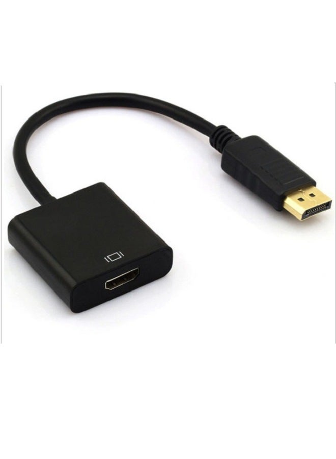 كابل محول Displayport إلى Hdmi للتلفزيون الرقمي عالي الدقة ومحول واجهة عالي الوضوح - اللون: 4K 30H غلاف صغير أسود - Image 3
