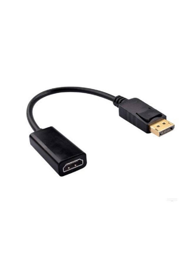 كابل محول Displayport إلى Hdmi للتلفزيون الرقمي عالي الدقة ومحول واجهة عالي الوضوح - اللون: 4K 30H غلاف صغير أسود - Image 5