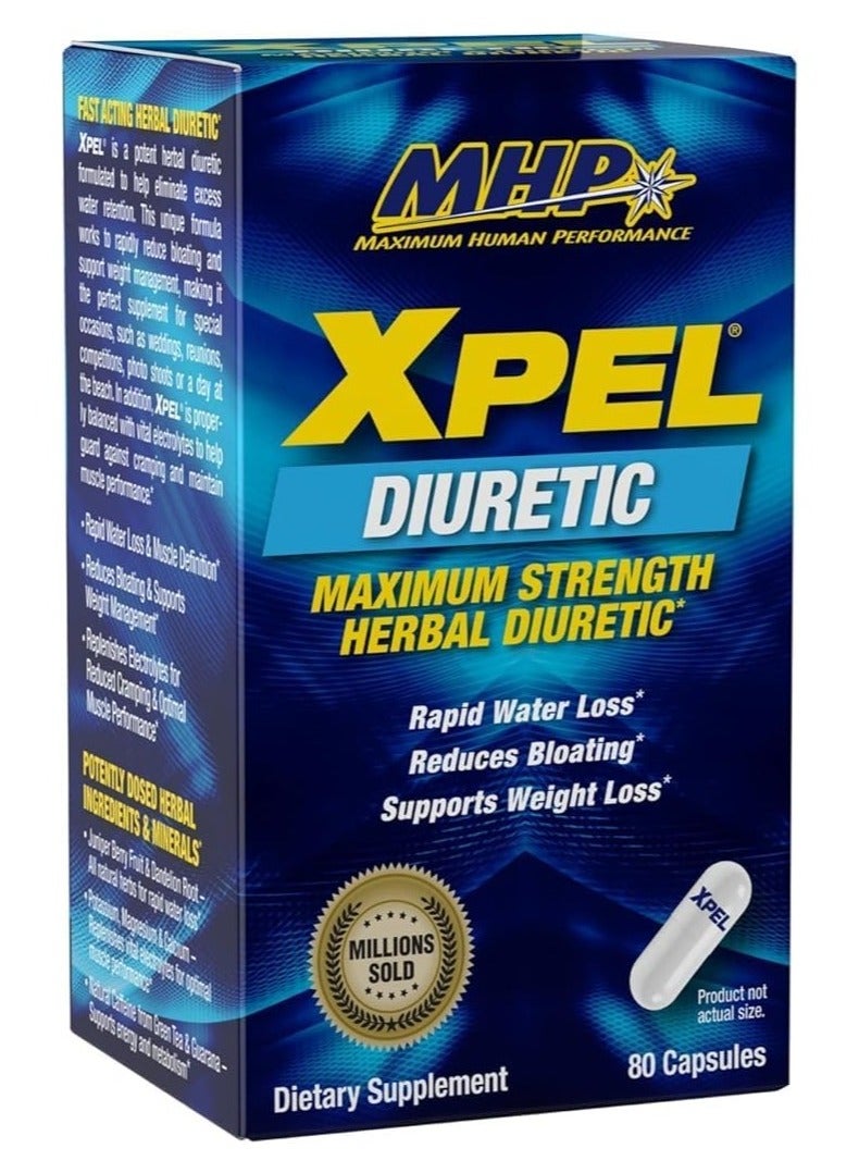 MHP Xpel Diuretic 80 Capsules 20 Serving - Image 1