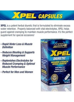 MHP MHP Xpel Diuretic 80 Capsules 20 Serving  - Image 2