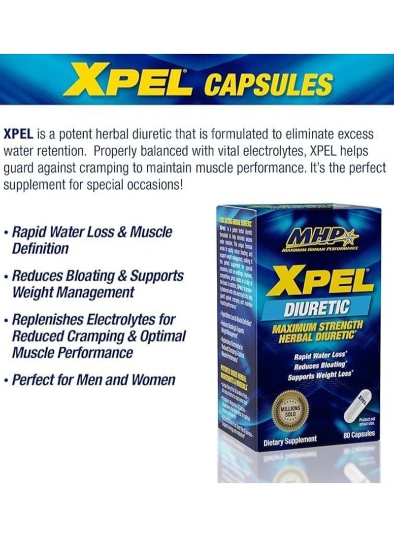 MHP Xpel Diuretic 80 Capsules 20 Serving - Image 2