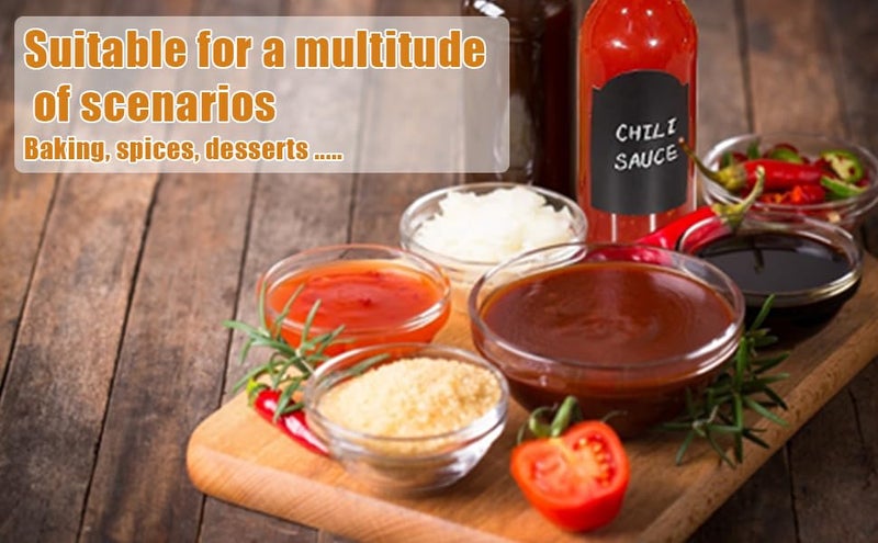 Maredash Mini Bowls 4 Inch Glass Bowls for Kitchen Prep, Dessert, Dips, and Candy Dishes ,4oz Stackable Dishware safe ,Set of 16 (combination) - Image 4