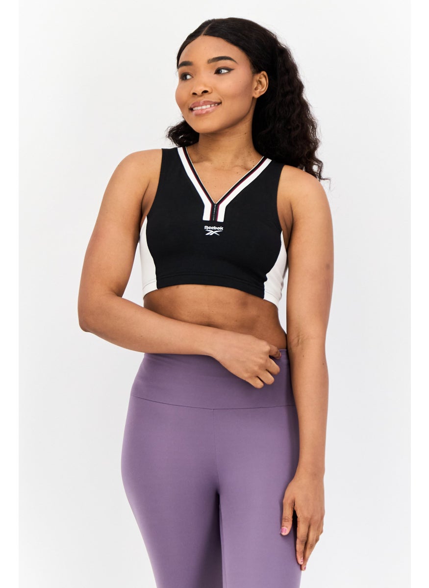 Reebok Women Sportswear Fit Sleeveless Training Tank Top, Black  - Image 1