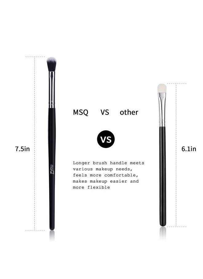 MSQ Eyeshadow Brushes Set 4Pcs Makeup Eye Brushes Eyeshadow Blending Brush Eyebrow Highlighter Brush Beauty Brushesblack  - Image 2