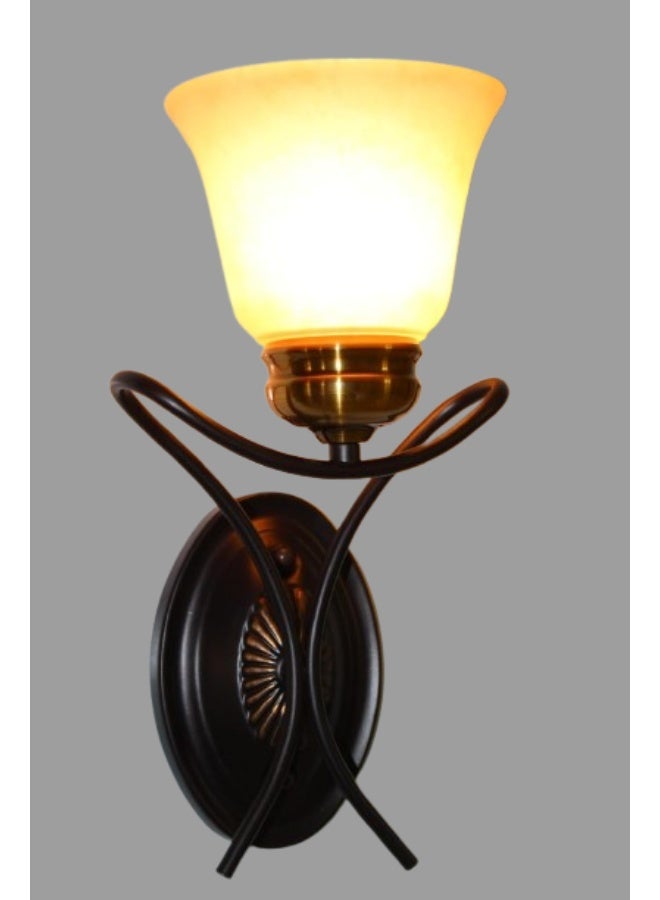 Wall Lamp Made From Iron-Bronze*Dark Brown Colors - Image 1