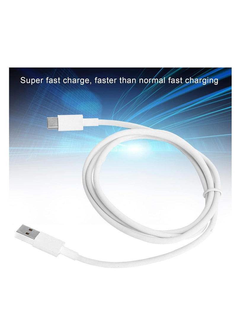 2Packs Type C Cable, USB 3.0 Fast Charger Cable 6A High Speed Charging For Huawei Pura 70/P60/P50/Mate 40E/40 Pro/P40 Pro/P40/P30 Pro/P30/Mate 60 Pro/Nova 11/10/9/12i ,WHITE - Image 3