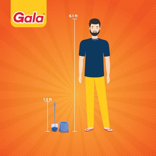 Gala Toilex Toilet Brush With Square Container(Multicolor,Pack of 1) - Image 3