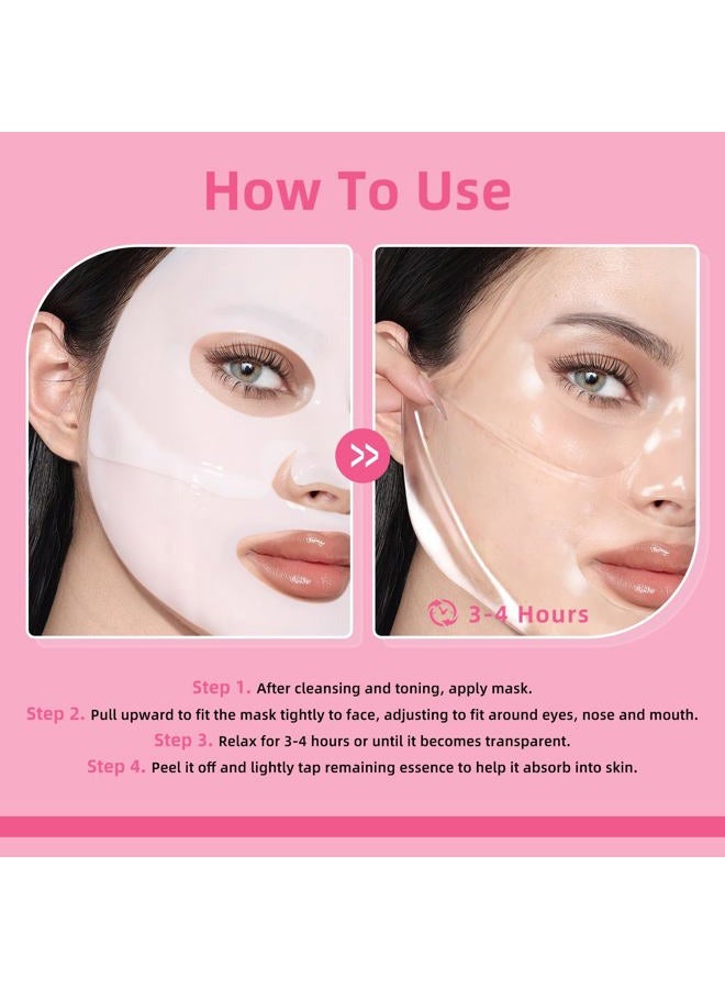 dewyhour Collagen Face Mask: Deep Collagen Night Mask, Anti-Aging Lifting Mask, Moisturizing Face Mask For All Skin Types, Minimizes Pores, Elastic Skin, - Image 3
