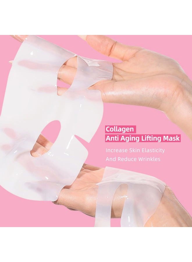 dewyhour Collagen Face Mask: Deep Collagen Night Mask, Anti-Aging Lifting Mask, Moisturizing Face Mask For All Skin Types, Minimizes Pores, Elastic Skin, - Image 4