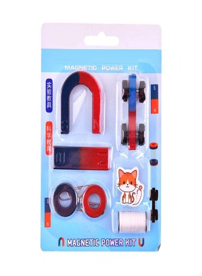 KRYTONE Science Magnets Set for Education Science School Classroom Experiment Tools for Kids Including Bar/Ring/Horseshoe/Thread/Car Magnets (N0:-3) - Image 1