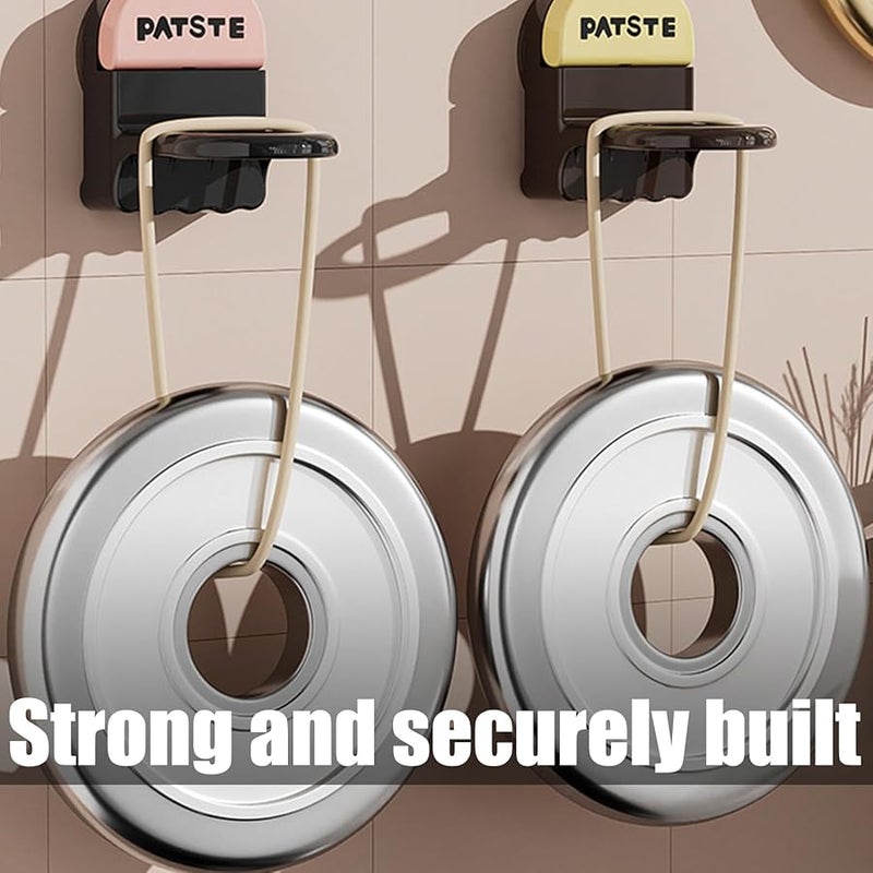 خطاف الحمام اللاصق الوردي من مادة ABS لموزع الصابون والمنظم المثبت على الحائط المقاوم للصدأ للمناشف - Image 5