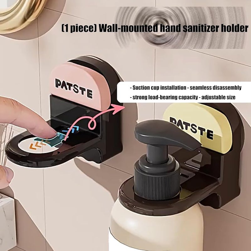 خطاف الحمام اللاصق الوردي من مادة ABS لموزع الصابون والمنظم المثبت على الحائط المقاوم للصدأ للمناشف - Image 3