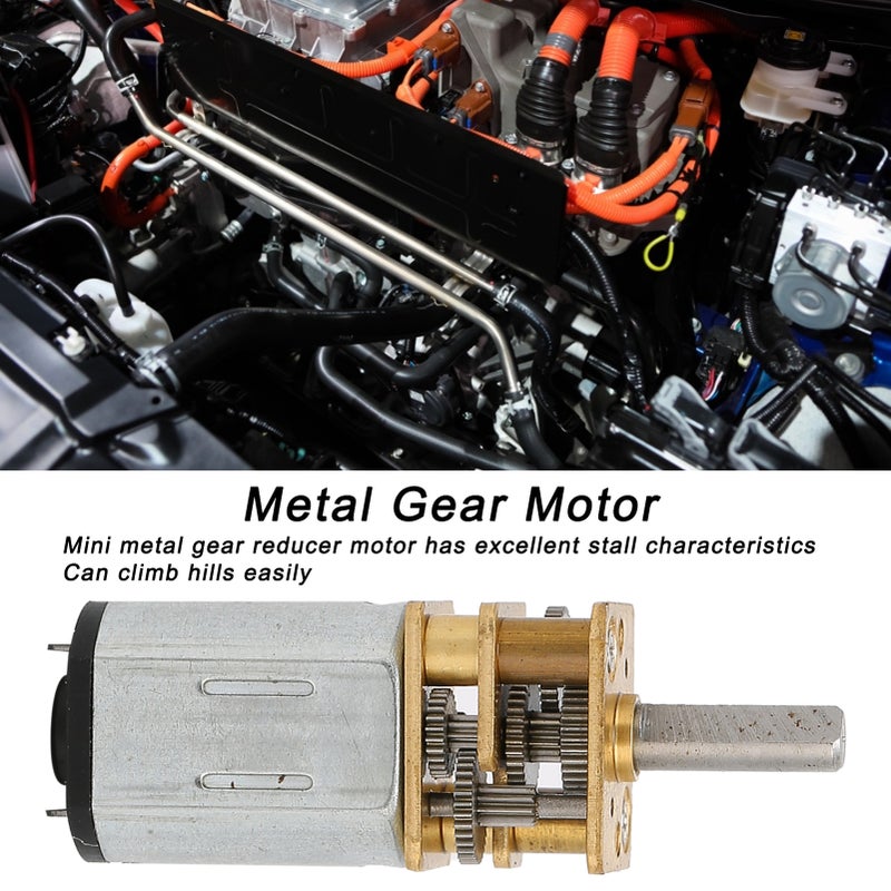 JW‑12FN20 Speed Reduction Motor Micro DC6V 50RPM 3x10mm Shaft for Electronic Door Lock Office Automation - Image 3