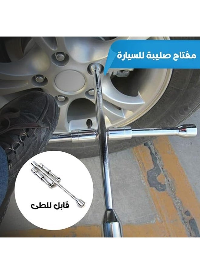 Folding car Phillips wrench – a practical and durable tool for loosening and tightening wheel nuts - Image 2