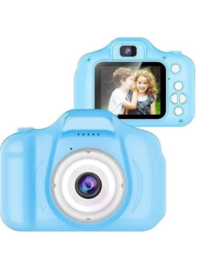 1080P Portable Digital Kids Camera for Photography Selfie and Video Recording with Fun Filters Blue - Image 3