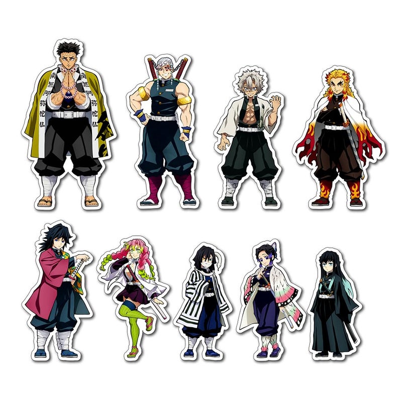 Deep Print Acrylic Demon Slayer Hashira Set Fridge Magnet Set of 9 || Waterproof || Glass Finish - Image 5