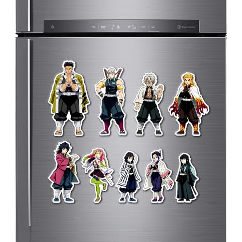 Deep Print Acrylic Demon Slayer Hashira Set Fridge Magnet Set of 9 || Waterproof || Glass Finish - Image 3