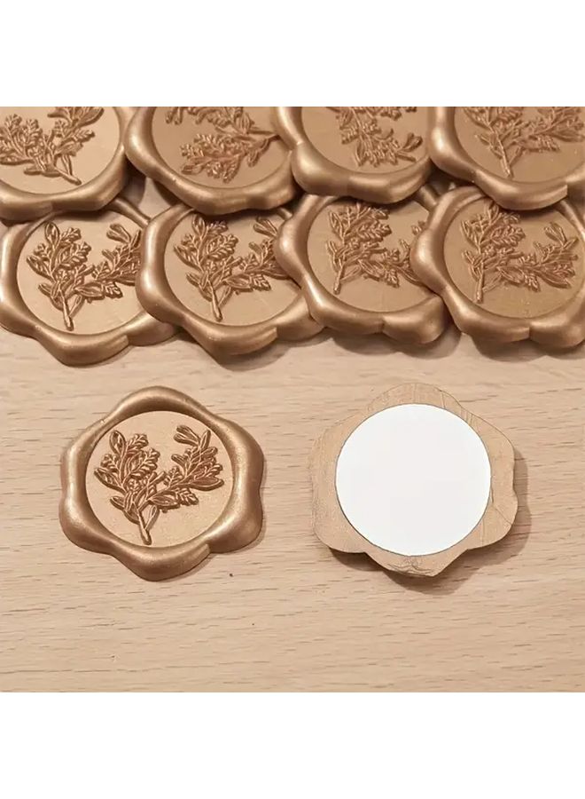 20pcs Elegant Eucalyptus Tree Wax Seals Shiny Prosek Gold Perfect Wedding Invitations Gift Wrapping - Image 4