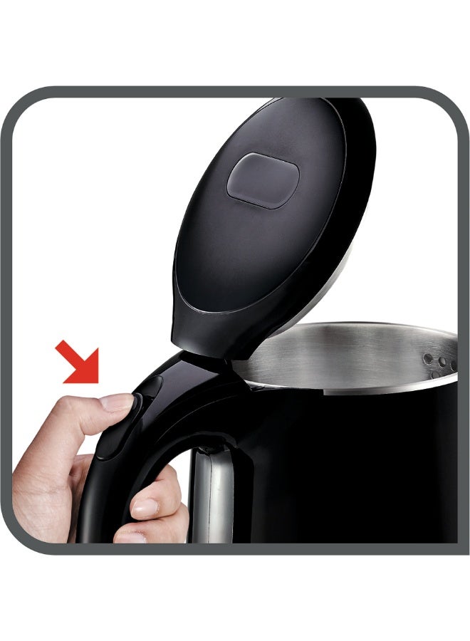Tefal Electric Kettle Touch 1.7 L 1800 W KO260865 Onyx Black - Image 5