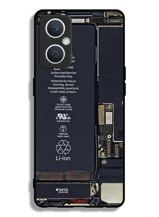 Tolwak Oppo A96 5G (China) Protective Case Cover Phone Circuit Pattern - Image 2